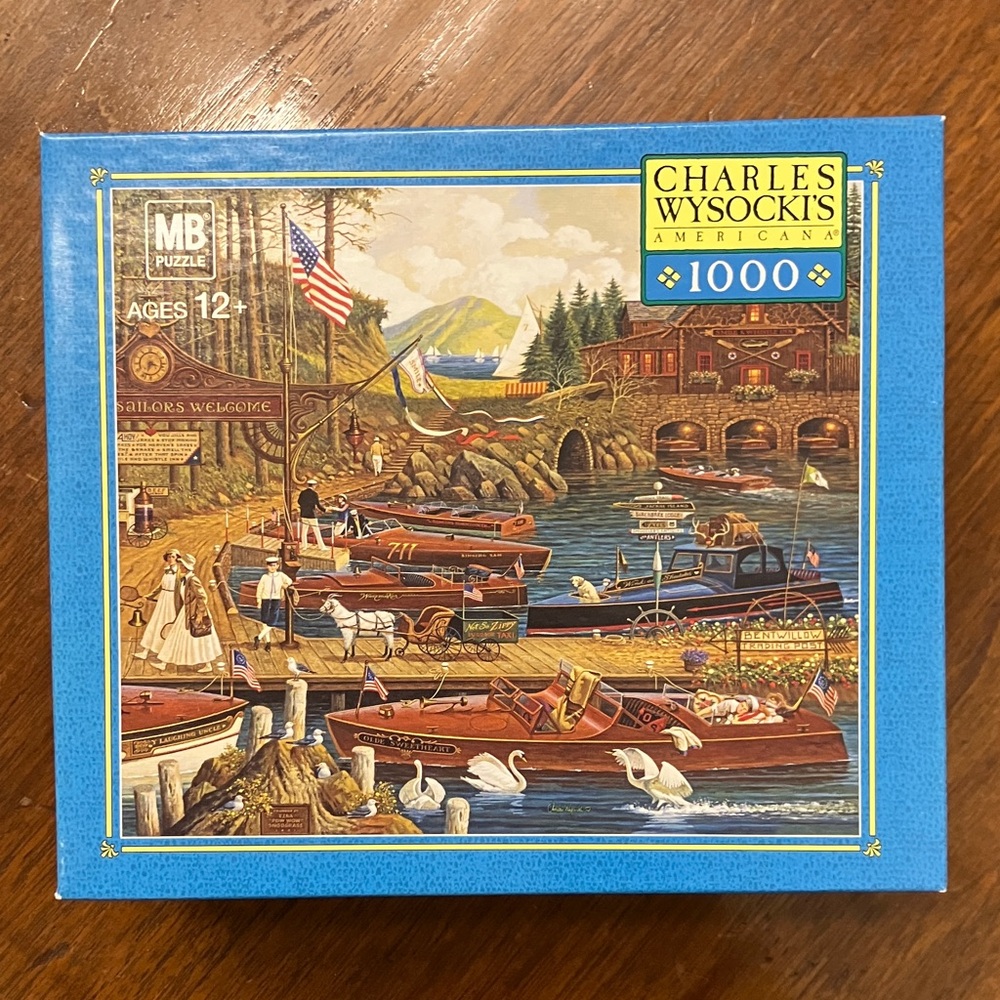 🧩Complete🧩 Vintage Charles Wysocki “Lost in the Woodies” puzzle - 1000 pieces